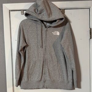 The North Face Gray Women's Hooded full zip Jacket hoodie